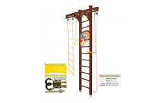 Шведская стенка Kampfer Wooden Ladder Ceiling Basketball Shield (№5 Шоколадный Высота 3 м)
